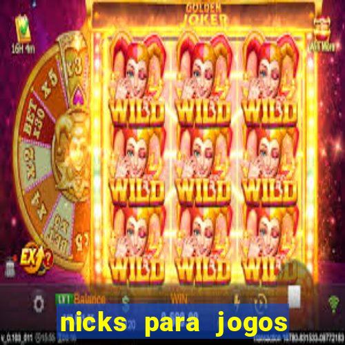 nicks para jogos de tiro